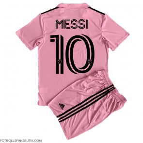 Inter Miami Lionel Messi #10 Replika Hemmatröja Barn 2023-24 Kortärmad (+ Korta byxor)